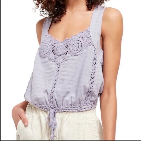 Free People Tops - Free People Sweet Something Tank in Frosted Lilac NWOT